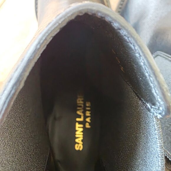 Saint Laurent Theo Chelsea Ankle Booties in Smooth Leather NWOT - Picture 9 of 10